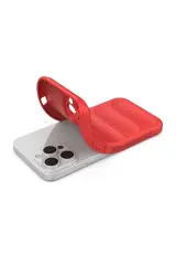 Newface iPhone 16 Pro Kılıf Optimum Silikon - Kırmızı
