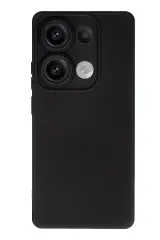 Newface Xiaomi Redmi Note 13 4G Kılıf Nano içi Kadife Silikon - Siyah