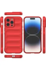 Newface iPhone 16 Pro Max Kılıf Optimum Silikon - Kırmızı