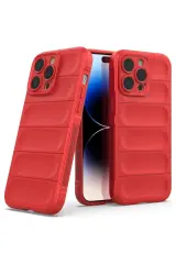 Newface iPhone 16 Pro Max Kılıf Optimum Silikon - Kırmızı