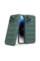 Newface iPhone 16 Pro Max Kılıf Optimum Silikon - Koyu Yeşil