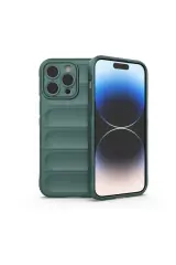 Newface iPhone 16 Pro Max Kılıf Optimum Silikon - Koyu Yeşil