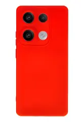 Newface Xiaomi Redmi Note 13 4G Kılıf Nano içi Kadife Silikon - Kırmızı