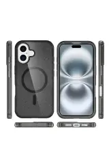 Newface iPhone 16 Plus Kılıf Star Magsafe Kapak - Siyah