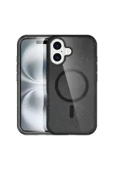 Newface iPhone 16 Plus Kılıf Star Magsafe Kapak - Siyah