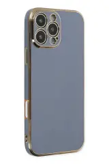 Newface iPhone 16 Pro Max Kılıf Volet Silikon - Mavi