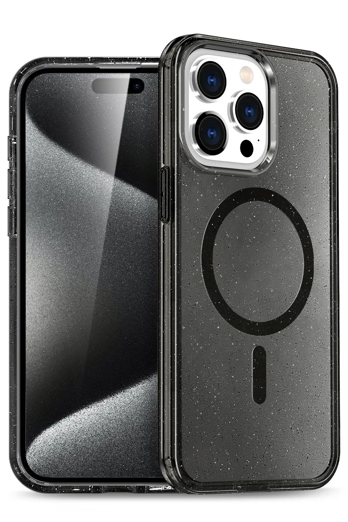 Newface iPhone 14 Pro Kılıf Star Magsafe Kapak - Siyah