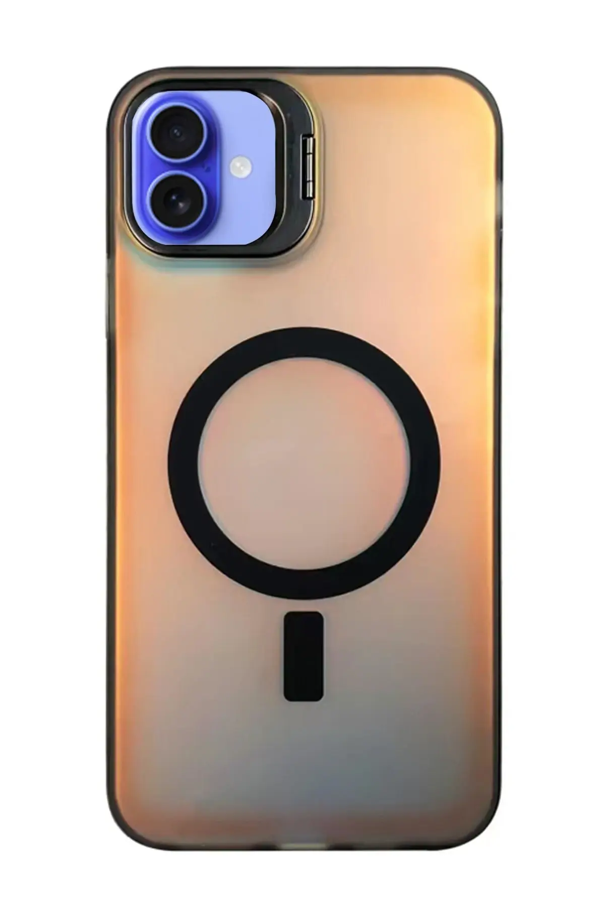 Newface iPhone 16 Plus Kılıf Primera Magsafe Standlı Kapak - Siyah