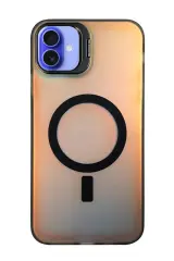 Newface iPhone 16 Plus Kılıf Primera Magsafe Standlı Kapak - Siyah