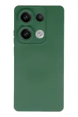 Newface Xiaomi Redmi Note 13 Pro 4G Kılıf Nano içi Kadife Silikon - Koyu Yeşil