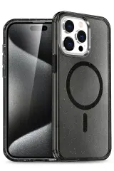Newface iPhone 15 Pro Kılıf Star Magsafe Kapak - Siyah
