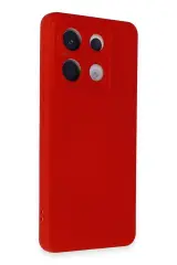 Newface Xiaomi Redmi Note 13 Pro 5G Kılıf Nano içi Kadife Silikon - Kırmızı