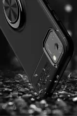 Newface Huawei Y5P Kılıf Range Yüzüklü Silikon - Mavi