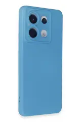 Newface Xiaomi Redmi Note 13 Pro 5G Kılıf Nano içi Kadife Silikon - Mavi