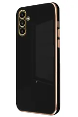 Newface Samsung Galaxy M15 Kılıf Volet Silikon - Siyah