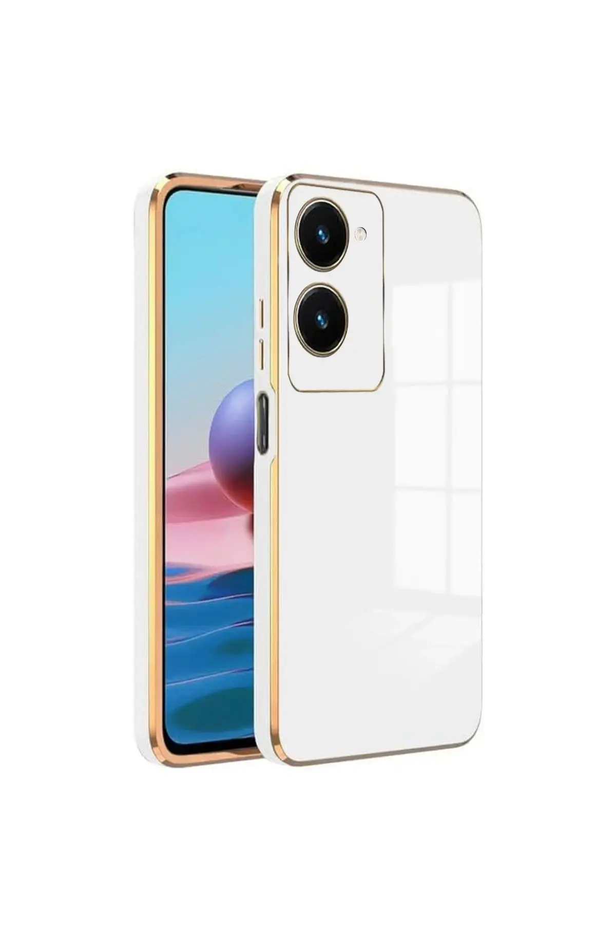 Newface Vivo Y18 Kılıf Volet Silikon - Beyaz