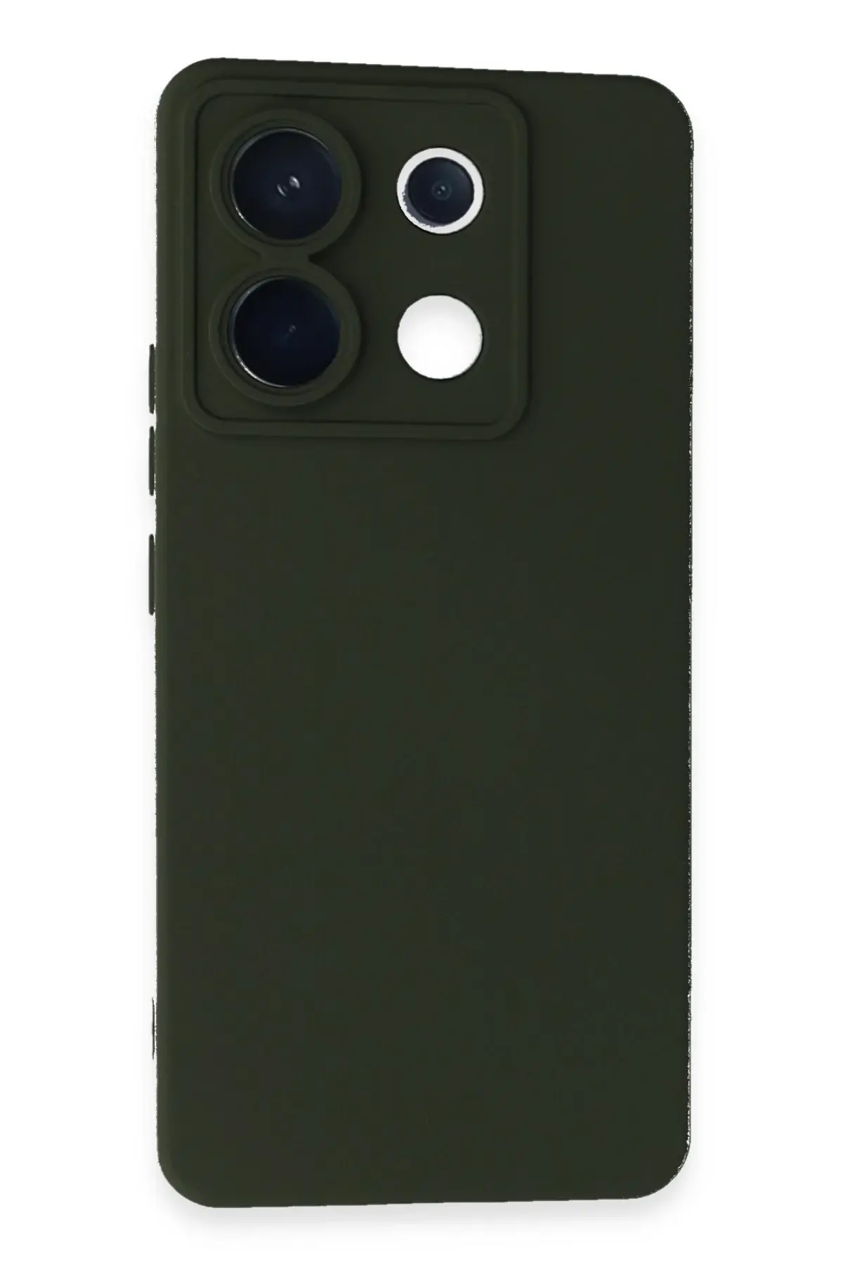 Newface Xiaomi Redmi Note 13 Pro 5G Kılıf Nano içi Kadife Silikon - Koyu Yeşil