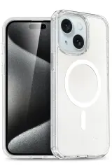 Newface iPhone 15 Plus Kılıf Star Magsafe Kapak - Şeffaf