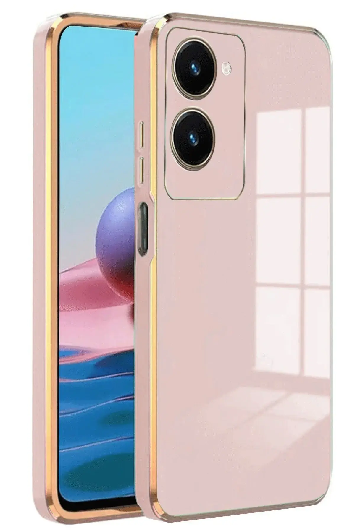 Newface Vivo Y18 Kılıf Volet Silikon - Pembe