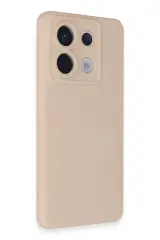 Newface Xiaomi Redmi Note 13 Pro 5G Kılıf Nano içi Kadife Silikon - Pudra