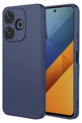 Newface Xiaomi Redmi 13 4G Kılıf Nano içi Kadife Silikon - Lacivert