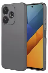 Newface Xiaomi Redmi 13 4G Kılıf Nano içi Kadife Silikon - Gri