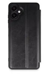 Newface Samsung Galaxy A06 Kılıf Flip Cover - Siyah