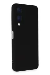 Newface Vivo Y17S Kılıf Nano içi Kadife Silikon - Siyah