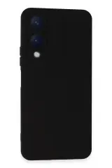 Newface Vivo Y17S Kılıf Nano içi Kadife Silikon - Siyah