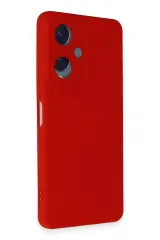 Newface Vivo Y17S Kılıf Nano içi Kadife Silikon - Kırmızı