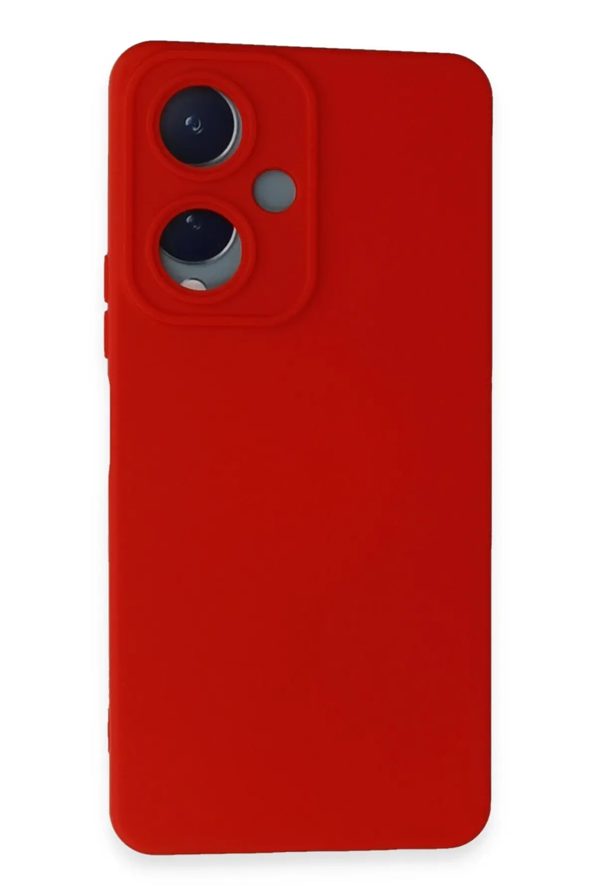 Newface Vivo Y17S Kılıf Nano içi Kadife Silikon - Kırmızı