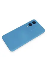 Newface Vivo Y17S Kılıf Nano içi Kadife Silikon - Mavi