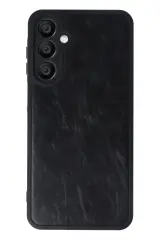 Newface Samsung Galaxy A16 5G Kılıf Aras Deri Kapak - Siyah