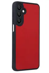 Newface Samsung Galaxy A16 5G Kılıf Aras Deri Kapak - Kırmızı