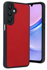 Newface Samsung Galaxy A16 5G Kılıf Aras Deri Kapak - Kırmızı