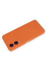 Newface Vivo Y17S Kılıf Nano içi Kadife Silikon - Turuncu