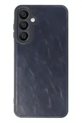 Newface Samsung Galaxy A16 5G Kılıf Aras Deri Kapak - Lacivert