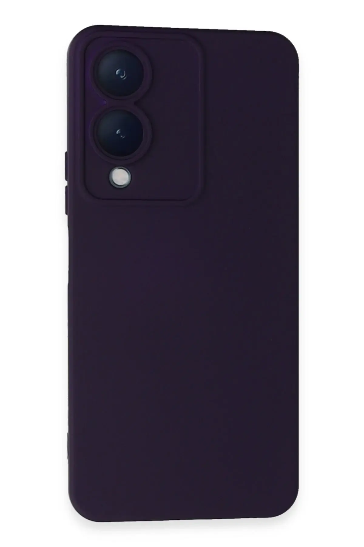 Newface Vivo Y17S Kılıf Nano içi Kadife Silikon - Mor