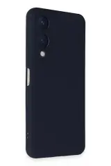 Newface Vivo Y17S Kılıf Nano içi Kadife Silikon - Lacivert