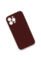 Newface iPhone 13 Pro Max Kılıf Lansman Legant Silikon - Bordo