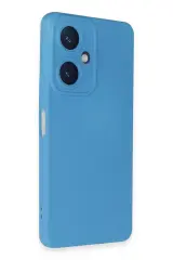 Newface Vivo Y27 Kılıf Nano içi Kadife Silikon - Mavi