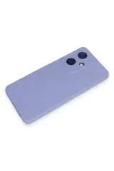 Newface Vivo Y27 Kılıf Nano içi Kadife Silikon - Lila