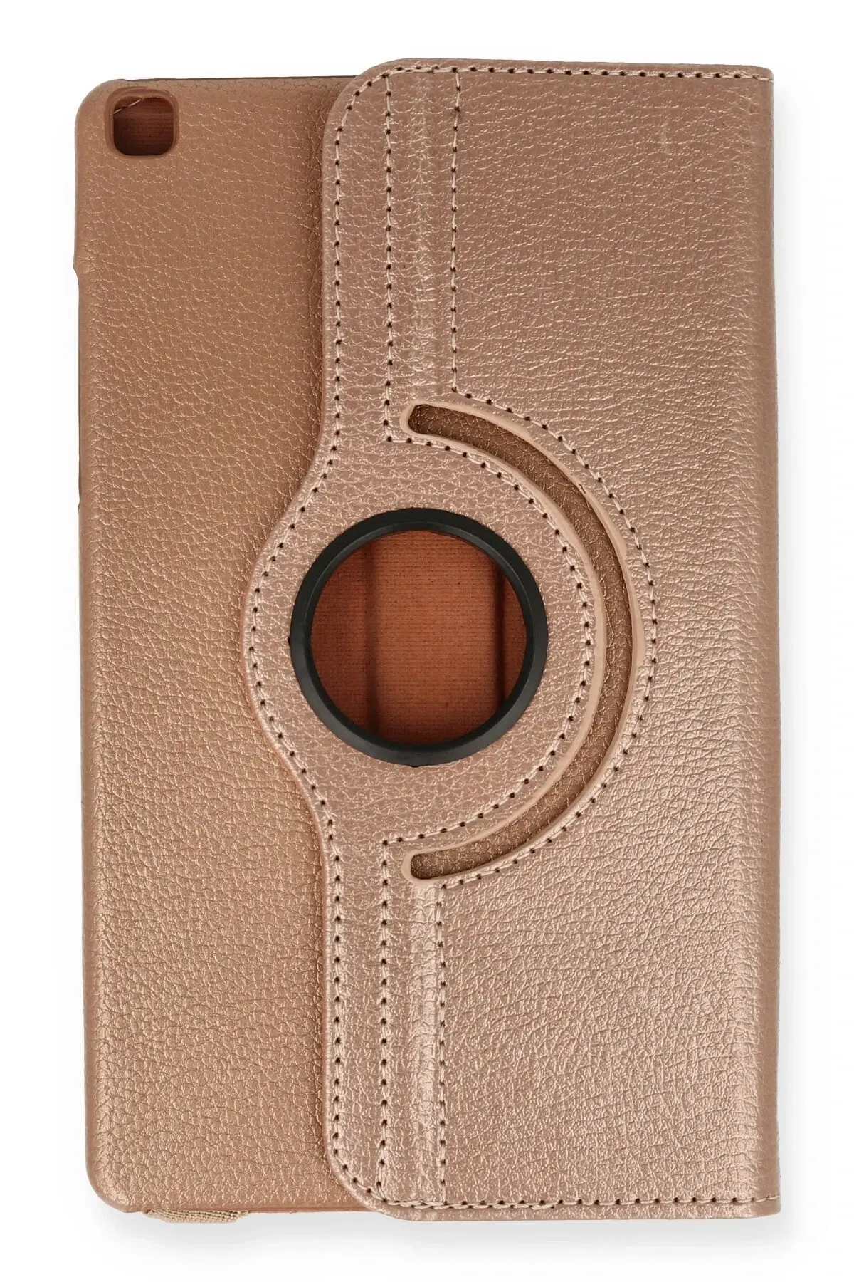 Newface Samsung Galaxy Tab A9 Kılıf 360 Tablet Deri Kılıf - Rose Gold