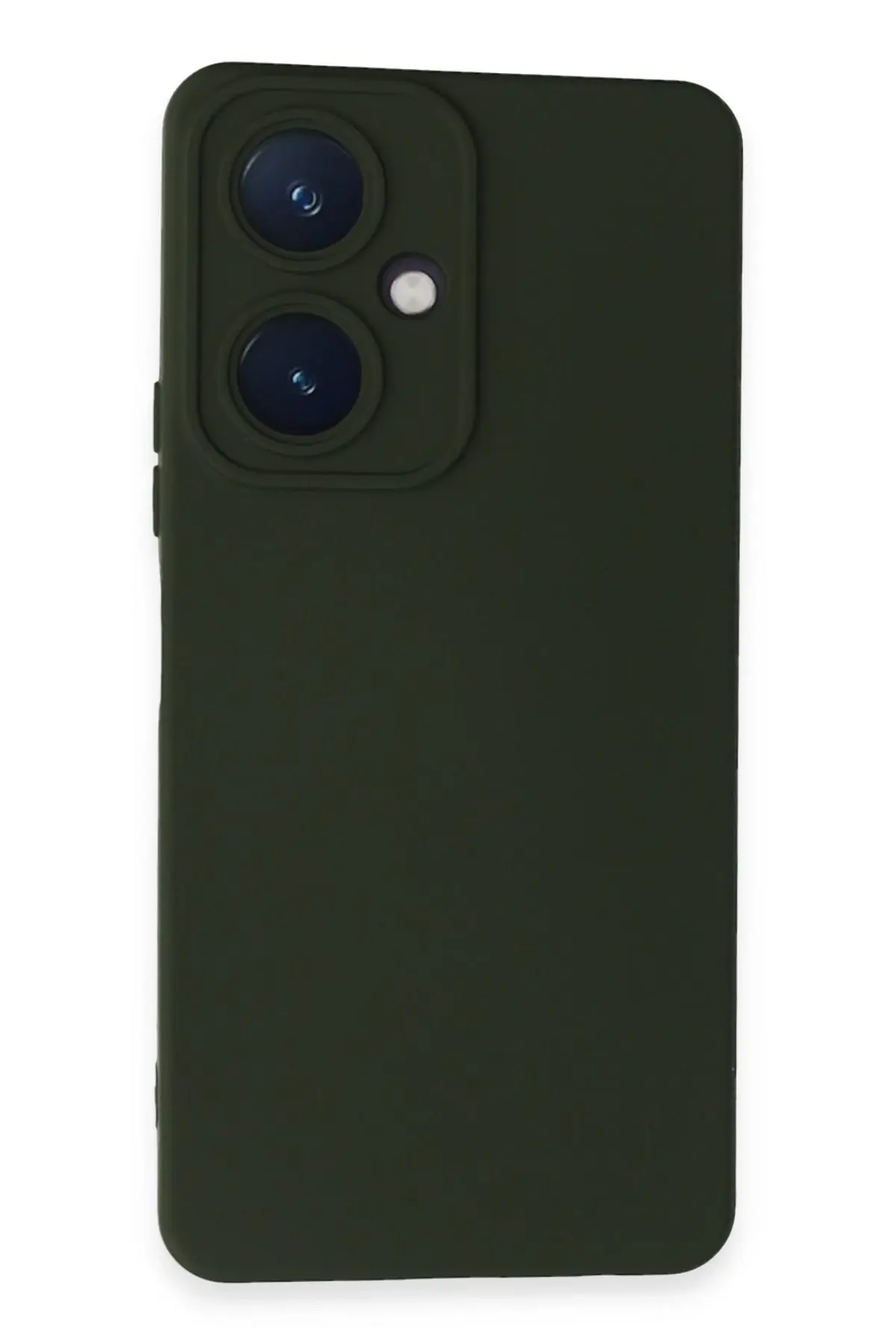 Newface Vivo Y27 Kılıf Nano içi Kadife Silikon - Koyu Yeşil