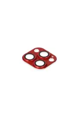 Newface iPhone 13 Pro Max Pers Alüminyum Kamera Lens - Kırmızı