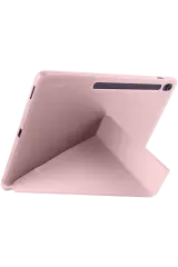 Newface iPad Pro 11 (2024) Kılıf Kalemlikli Hugo Tablet Kılıfı - Rose Gold
