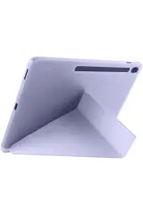 Newface iPad Pro 11 (2024) Kılıf Kalemlikli Hugo Tablet Kılıfı - Lila