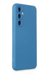 Newface Samsung Galaxy S24 Kılıf Nano içi Kadife Silikon - Mavi