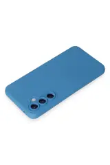 Newface Samsung Galaxy S24 Kılıf Nano içi Kadife Silikon - Mavi