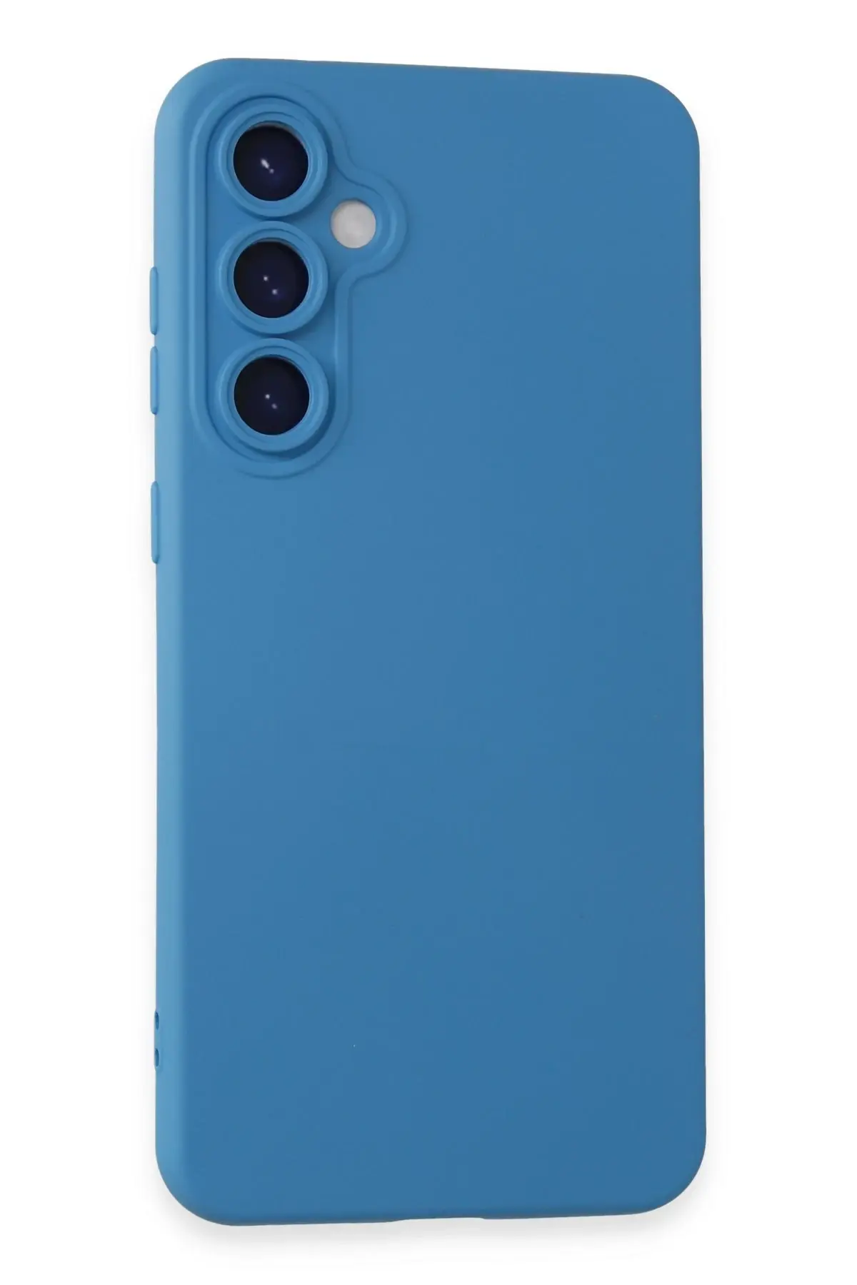 Newface Samsung Galaxy S24 Kılıf Nano içi Kadife Silikon - Mavi